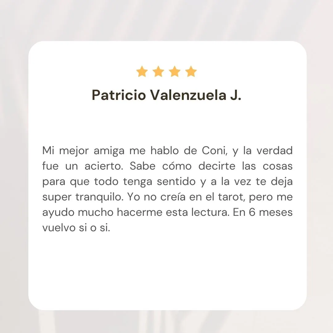 Cliente satisfecho compartiendo su experiencia positiva con el servicio, destacando la claridad y orientación recibida.